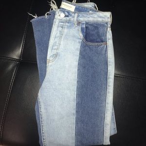 PacSun Two Toned Mom Jeans